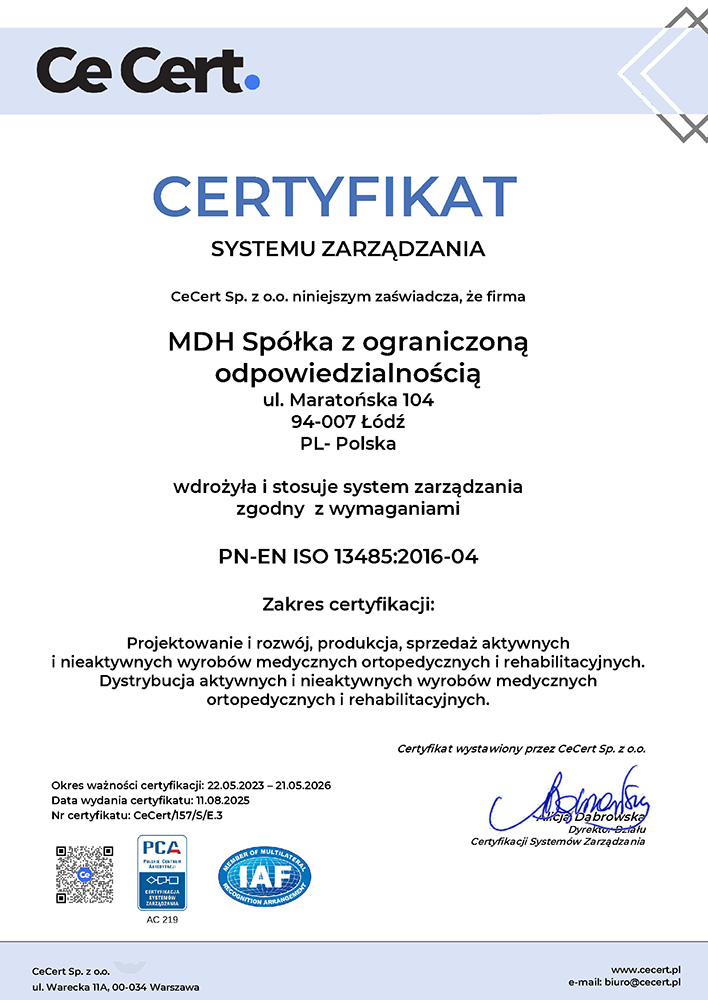CERTYFIKAT ISO 13485 PL 23 26 wyd. 3